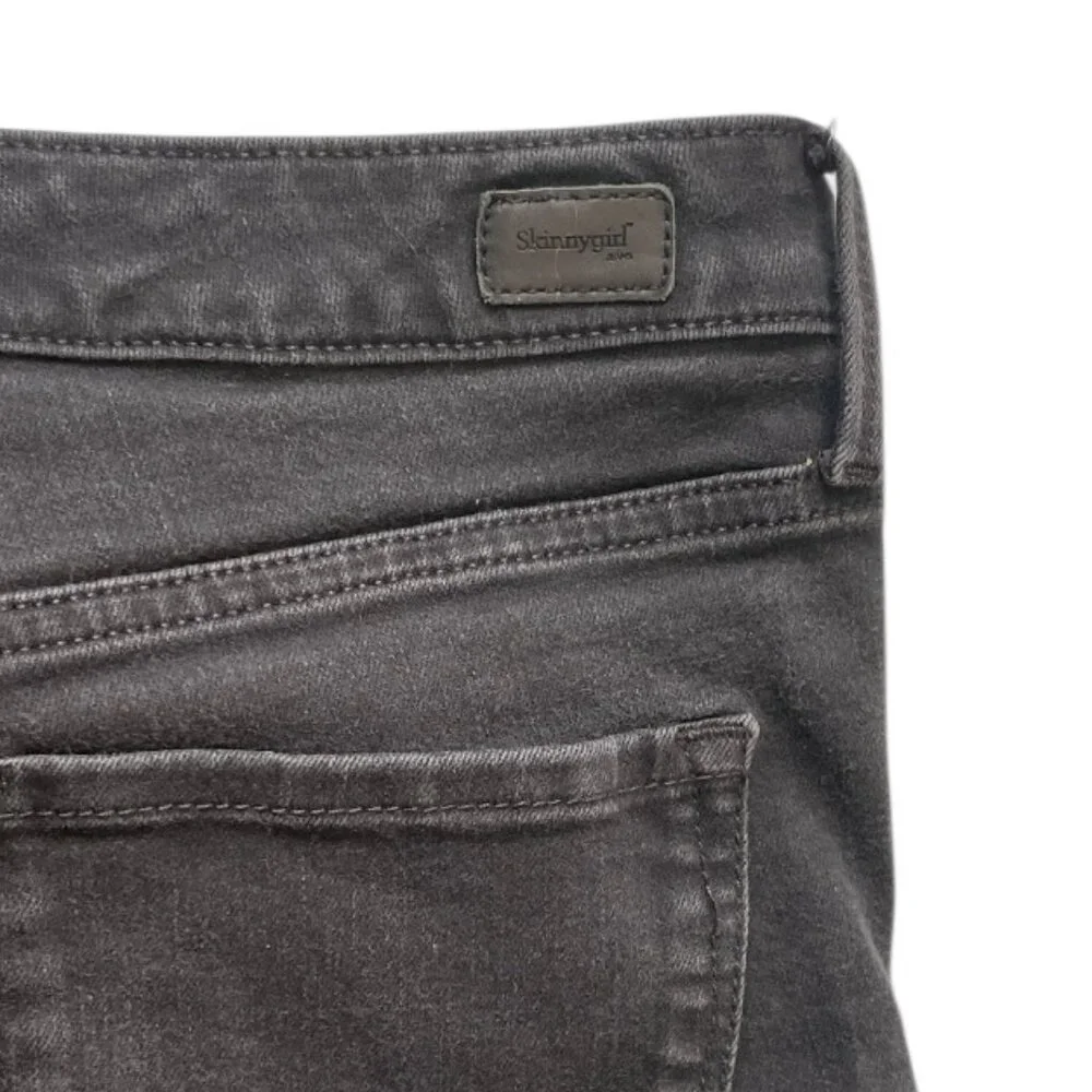 Skinny Jeans Broadway High‎ Rise Side Stripe Stretchy Black by Skinny Girl 29/8